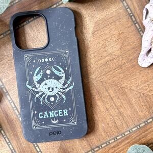 Pela Case NWOT Zodiac Cancer Black Compostable iPhone 14 Pro Max Phone Case
